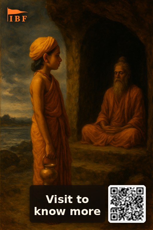 Govindapāda's cave on the Narmada — where the parampara passed.